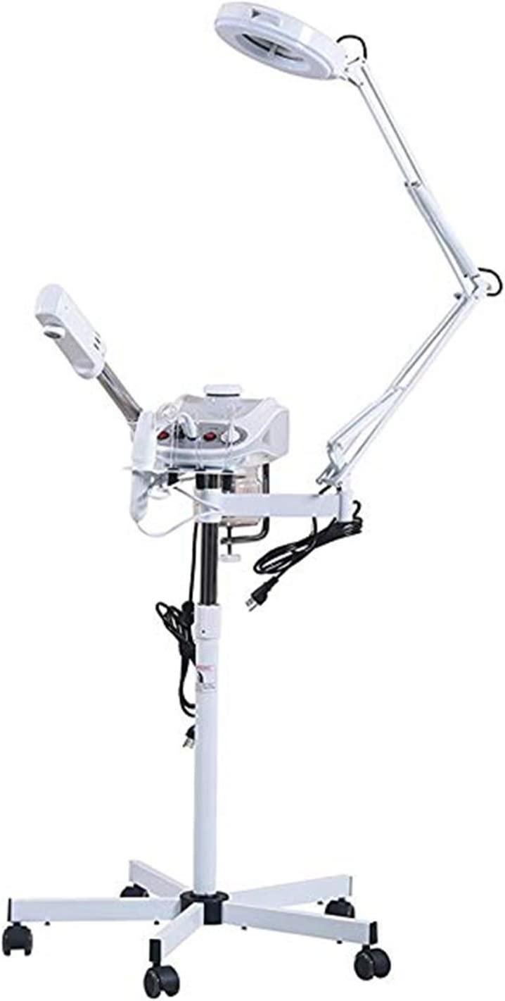 230816075412682_1 Funnylife 3 in 1 Aromatherapy Facial Steamer, 5X Magnifying LED Lamp, High Frequency Machine,Salon Spa Beauty Equipment - Image 1